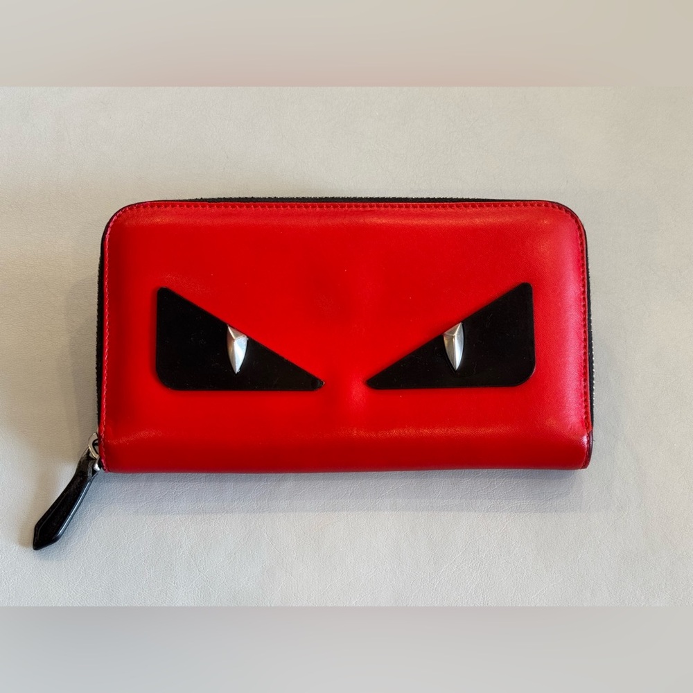 FENDI Monsters Motif Continental Wallet